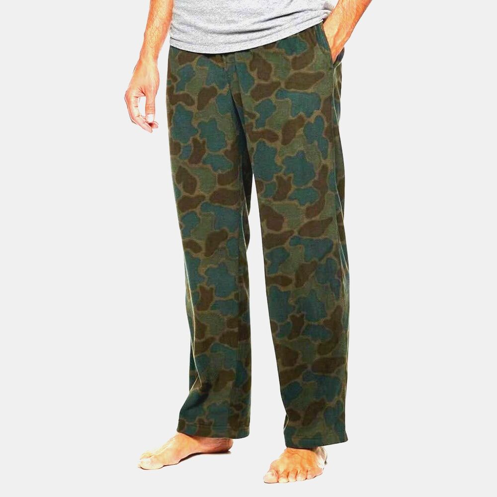 Croft & Barrow Fleece Pajama Pants Camo Lounge Drawstring Pockets PJs Boys Large